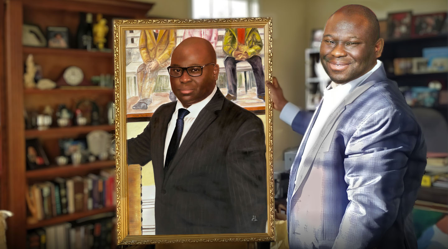 Custom portrait 24x36" one people