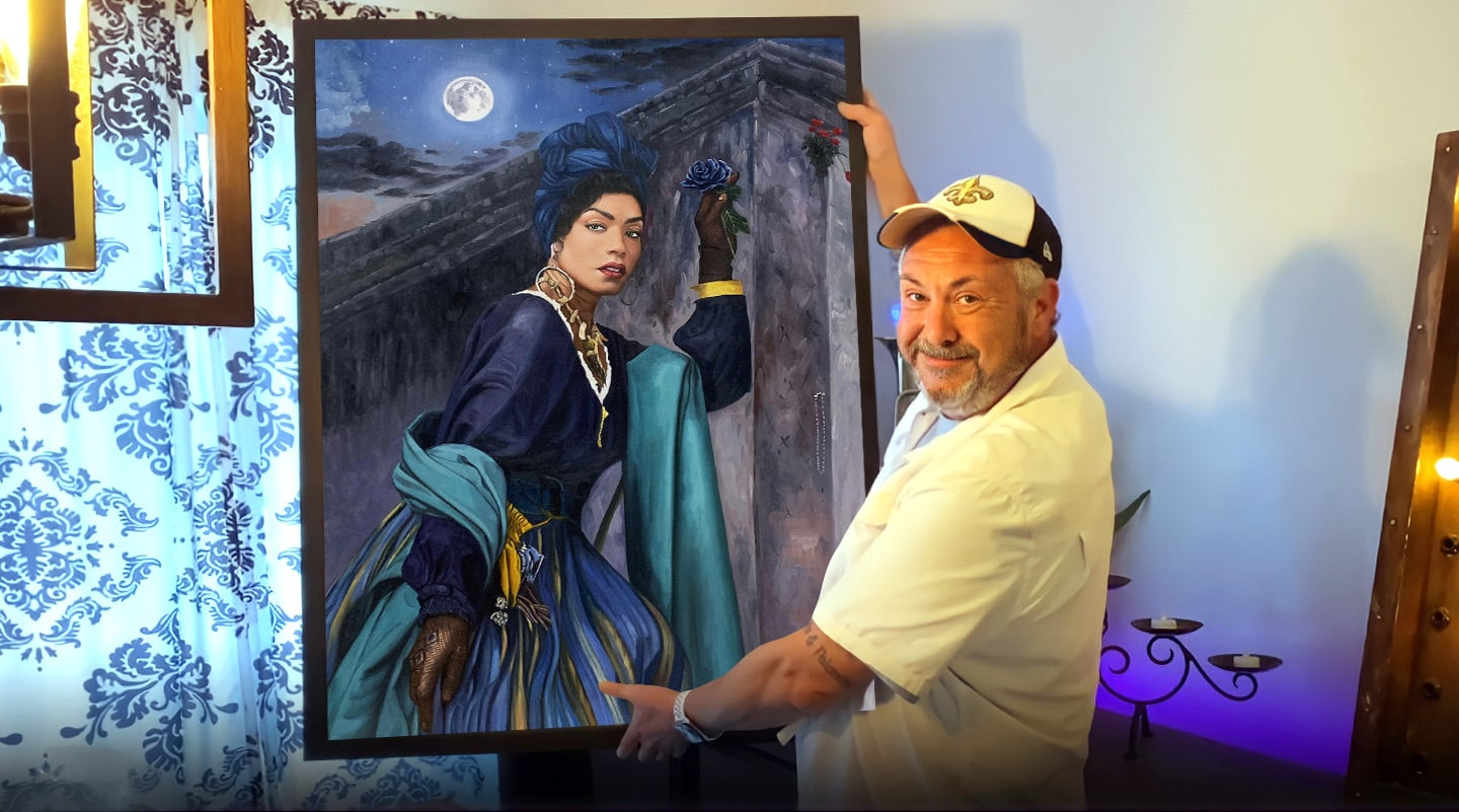 Custom portrait 30x40" one people