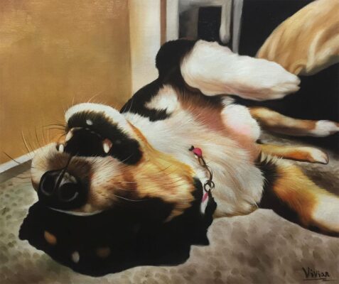 8a42_1542217810111418 custom hand painted pet portrait for dog