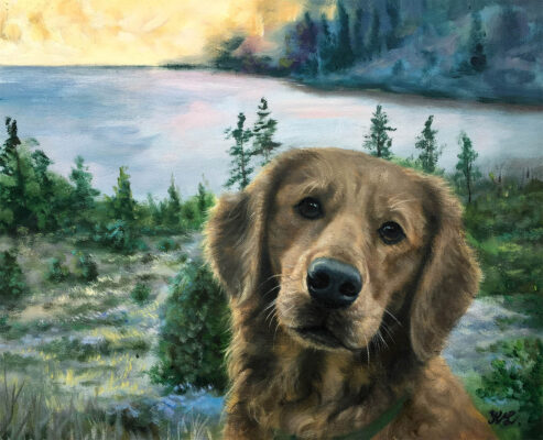 8e71_1530619143070318 custom hand painted pet portrait for dog