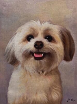 8e71_1547223769011119 custom hand painted pet portrait for dog