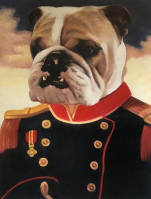 a452_21 custom dog portrait painting