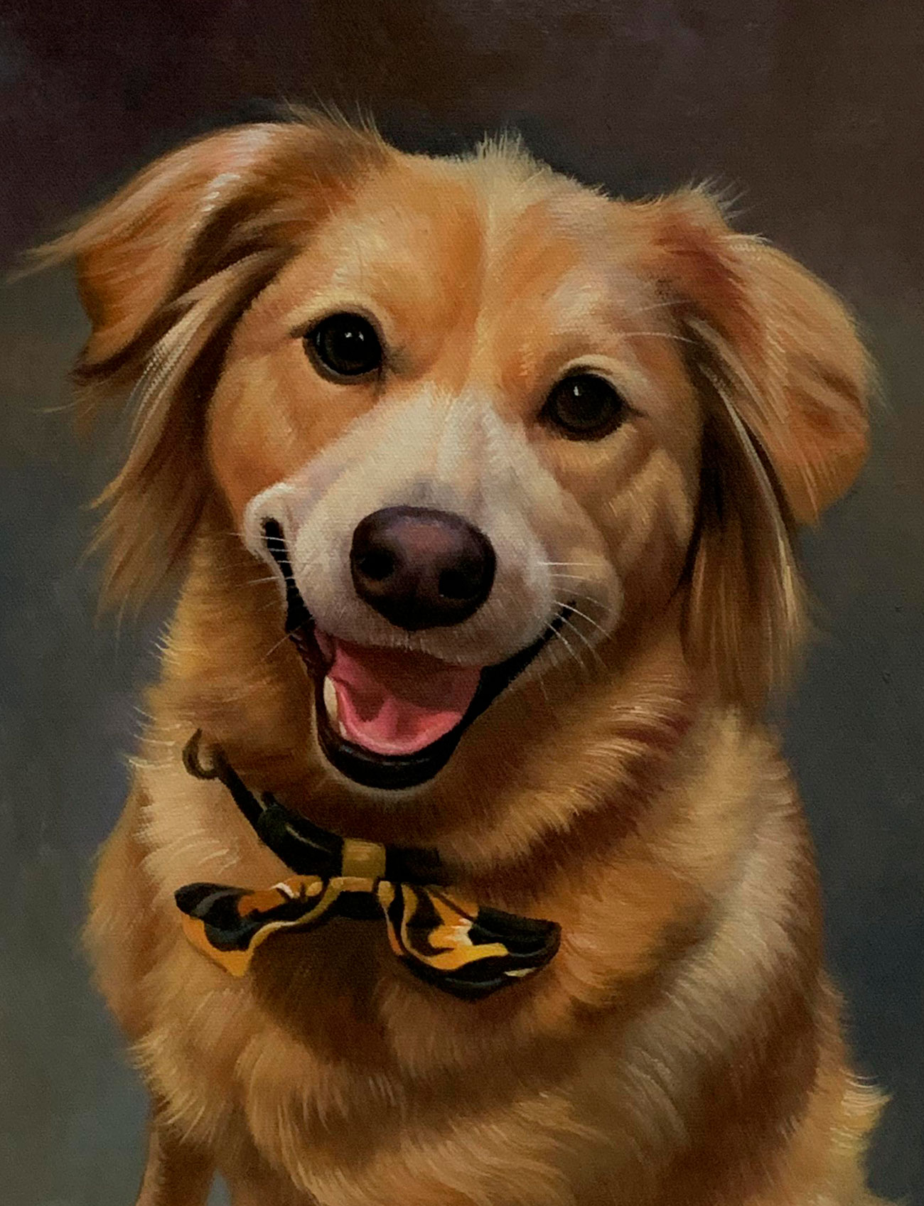 custom dog portrait painting