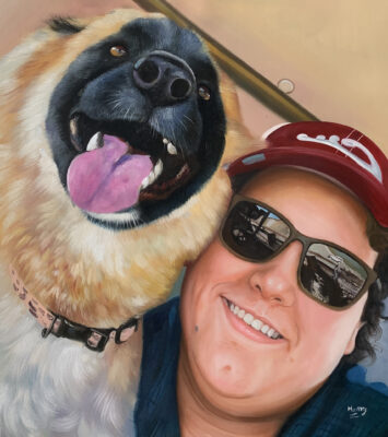 bo-s208_1665545447101122 custom hand painted pet portrait for dog