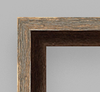 0.75" Brown Bardnwood float frame Only Oil & Acrylic