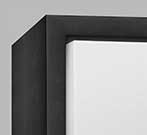 0.81" Black Double Step Float Frame Only Oil & Acrylic