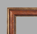 1.83" Classic revival red and gold