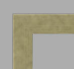 2 1/4" Antiq.Gold IC Flat No-gesso