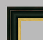 3" Obsidian Black With Golden Edge