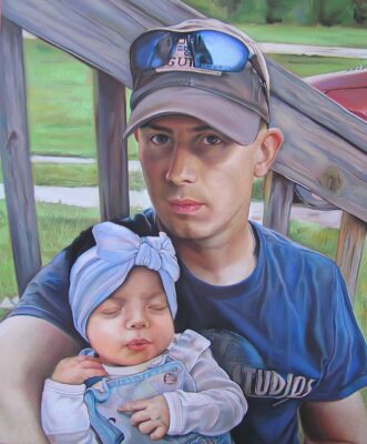 OLYMPUS DIGITAL CAMERA Custom family portrait painting